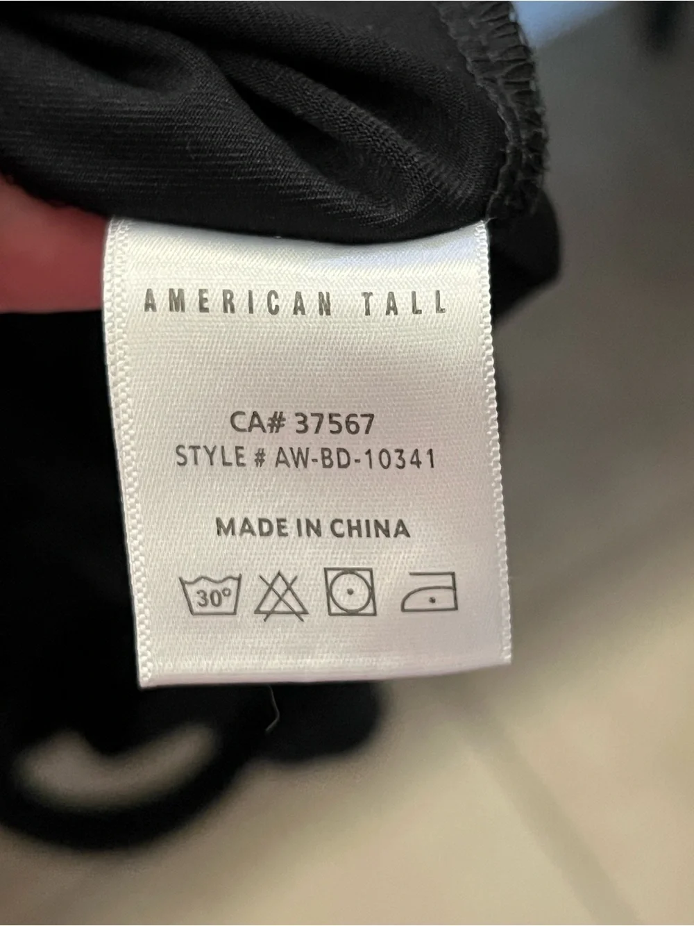 American Tall Sleeveless Crewneck Black Bodysuit - Picture 8 of 9